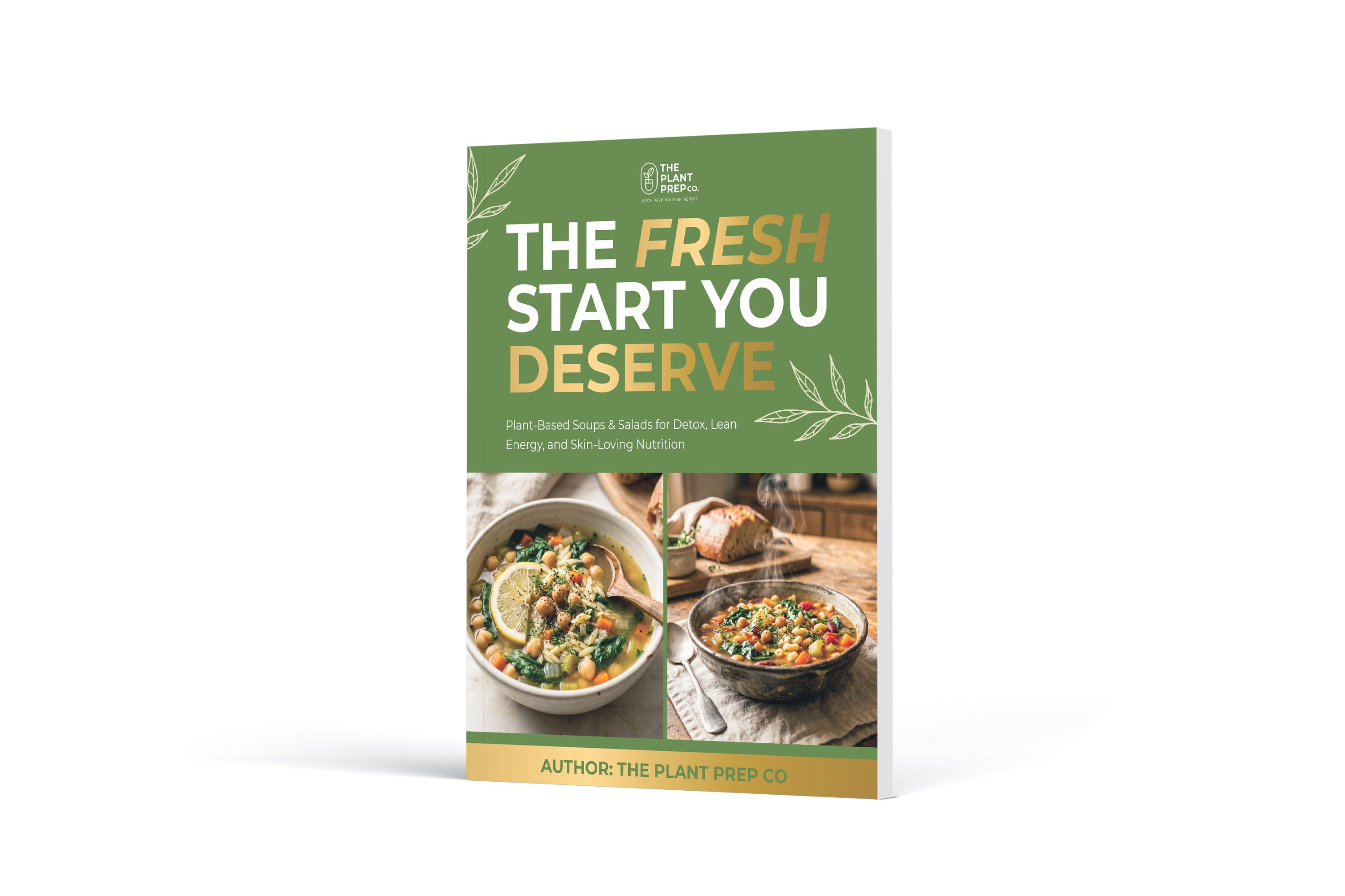 Plant-Based Soup & Salad Recipes for Detox & Weight Loss | 60+ Healthy Recipes | Clean Eating Reset Guide | Gut Health & Glow Foods | Digital Download