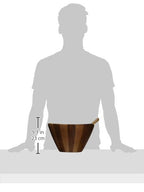 Lipper International Acacia Wave Bowl