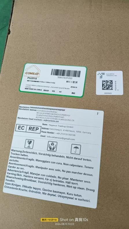 ComSaf 1 Qt Glass Storage Containers with Lids, Glass Jars with Lids, Clear Food Storage Jar, Round Canister Set of 6, Pantry Organizers for Cookie Pasta Flour Rice Tea Coffee Bean