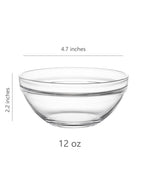 Sweejar 3 inch Small Glass Dipping Bowls set, 3 oz Dipping Sauce Bowls/Dishes, Mini Sauce Bowls for Ketchup, Soy, BBQ, Sushi, Party, 9 pack
