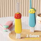 3 in 1 Cup Lid Cleaning Brush, 2024 Multifunctional Crevice Portable Cup Lid Cleaning Brush for Bottle Gap Tight Spaces Cup (B-Green)