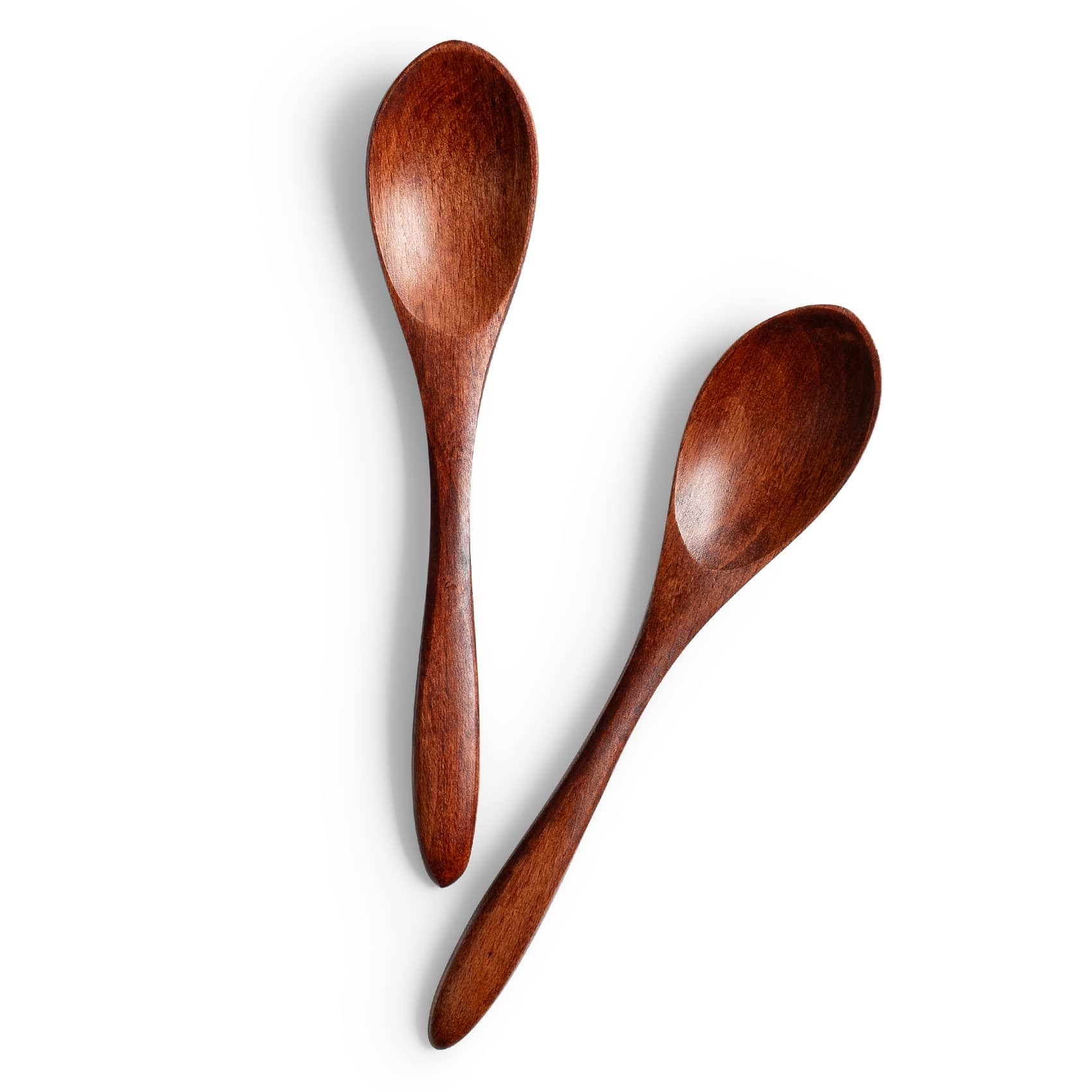 7 PCS Small Wooden Spoons, 5.8 Inch Honey Spoons for Tea, Hardwood Wooden Honey Teaspoon for Coffee, Little Tiny Wood Spoons, Bamboo Table Spoon for stirring, Wooden Spoons for Utensils Set