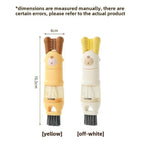 3 in 1 Cup Lid Cleaning Brush, 2024 Multifunctional Crevice Portable Cup Lid Cleaning Brush for Bottle Gap Tight Spaces Cup (B-Green)