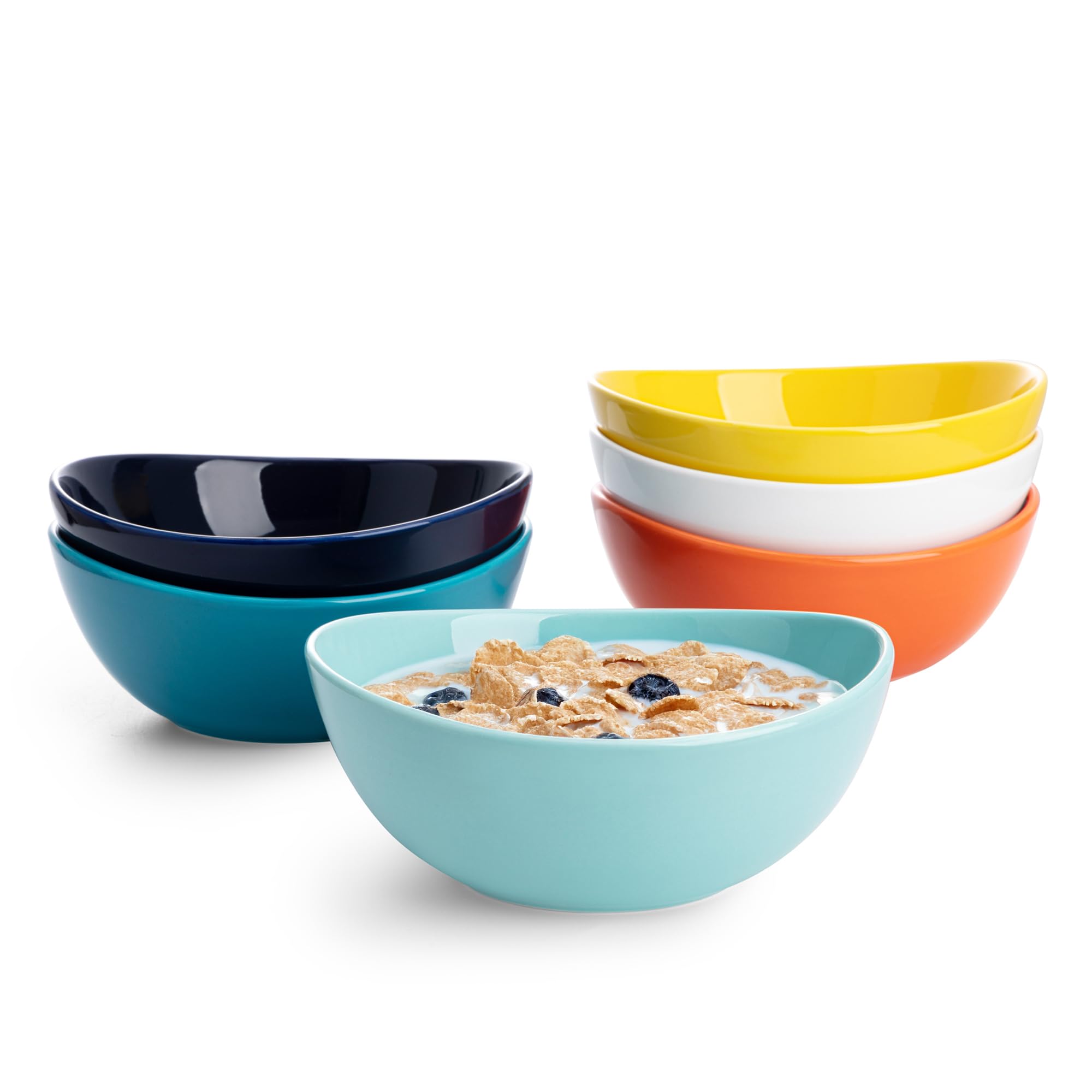 Sweese 4 oz Very Small White Porcelain Bowls - Set of 6 Dipping, Sauce, Salsa & Snack Bowls, Mini Ceramic Bowls for Condiments & Charcuterie