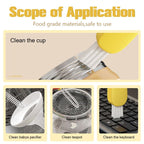 3 in 1 Cup Lid Cleaning Brush, 2024 Multifunctional Crevice Portable Cup Lid Cleaning Brush for Bottle Gap Tight Spaces Cup (B-Green)