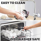 SCHVUBENR 4.72 Inch Large Apple Slicer with 12 Blades - Professional Apple Cutter - Stainless Steel Apple Corer - Sharp Apple Slicer and Corer - Apple Corer Tool - Dishwasher Safe(Black)