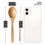 7 PCS Small Wooden Spoons, 5.8 Inch Honey Spoons for Tea, Hardwood Wooden Honey Teaspoon for Coffee, Little Tiny Wood Spoons, Bamboo Table Spoon for stirring, Wooden Spoons for Utensils Set