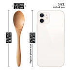 7 PCS Small Wooden Spoons, 5.8 Inch Honey Spoons for Tea, Hardwood Wooden Honey Teaspoon for Coffee, Little Tiny Wood Spoons, Bamboo Table Spoon for stirring, Wooden Spoons for Utensils Set