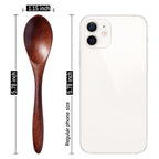 7 PCS Small Wooden Spoons, 5.8 Inch Honey Spoons for Tea, Hardwood Wooden Honey Teaspoon for Coffee, Little Tiny Wood Spoons, Bamboo Table Spoon for stirring, Wooden Spoons for Utensils Set