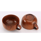 Handmade Wood Bowl, Mug, for Rice, Soup, Dip, Coffee, Tea, Decoration (4PCS Jujube Bowls, M: 4.5'' Dia x 2.6'' High)