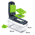 Fullstar The Original Pro Chopper - Vegetable Chopper and Spiralizer, Food Chopper with Container, Fruit Slicer, Kitchen Gadgets & Accessories, Home Essentials (4 in 1, White)