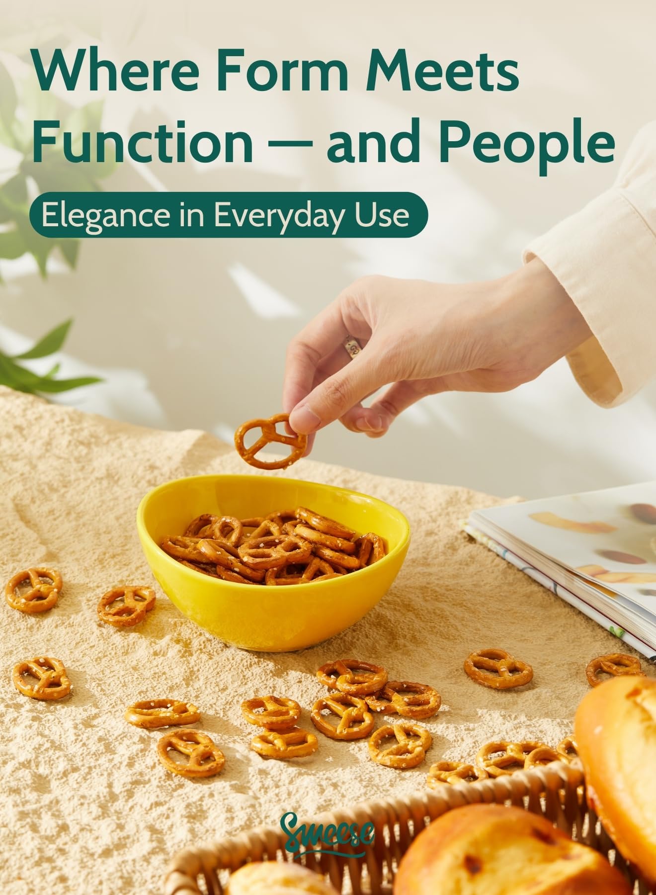 Sweese 4 oz Very Small White Porcelain Bowls - Set of 6 Dipping, Sauce, Salsa & Snack Bowls, Mini Ceramic Bowls for Condiments & Charcuterie