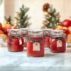 ComSaf Airtight Glass Jars with Lids 17oz Small Food Storage Container Set of 6 - Airtight Canister with Clear Preserving Seal Wire Clip Fastening for Kitchen Canning Pickling Mason jars