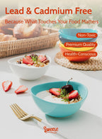 Sweese 4 oz Very Small White Porcelain Bowls - Set of 6 Dipping, Sauce, Salsa & Snack Bowls, Mini Ceramic Bowls for Condiments & Charcuterie