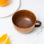 Handmade Wood Bowl, Mug, for Rice, Soup, Dip, Coffee, Tea, Decoration (4PCS Jujube Bowls, M: 4.5'' Dia x 2.6'' High)