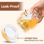 ComSaf Airtight Glass Jars with Lids 17oz Small Food Storage Container Set of 6 - Airtight Canister with Clear Preserving Seal Wire Clip Fastening for Kitchen Canning Pickling Mason jars