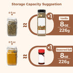 ComSaf Airtight Glass Jars with Lids 17oz Small Food Storage Container Set of 6 - Airtight Canister with Clear Preserving Seal Wire Clip Fastening for Kitchen Canning Pickling Mason jars