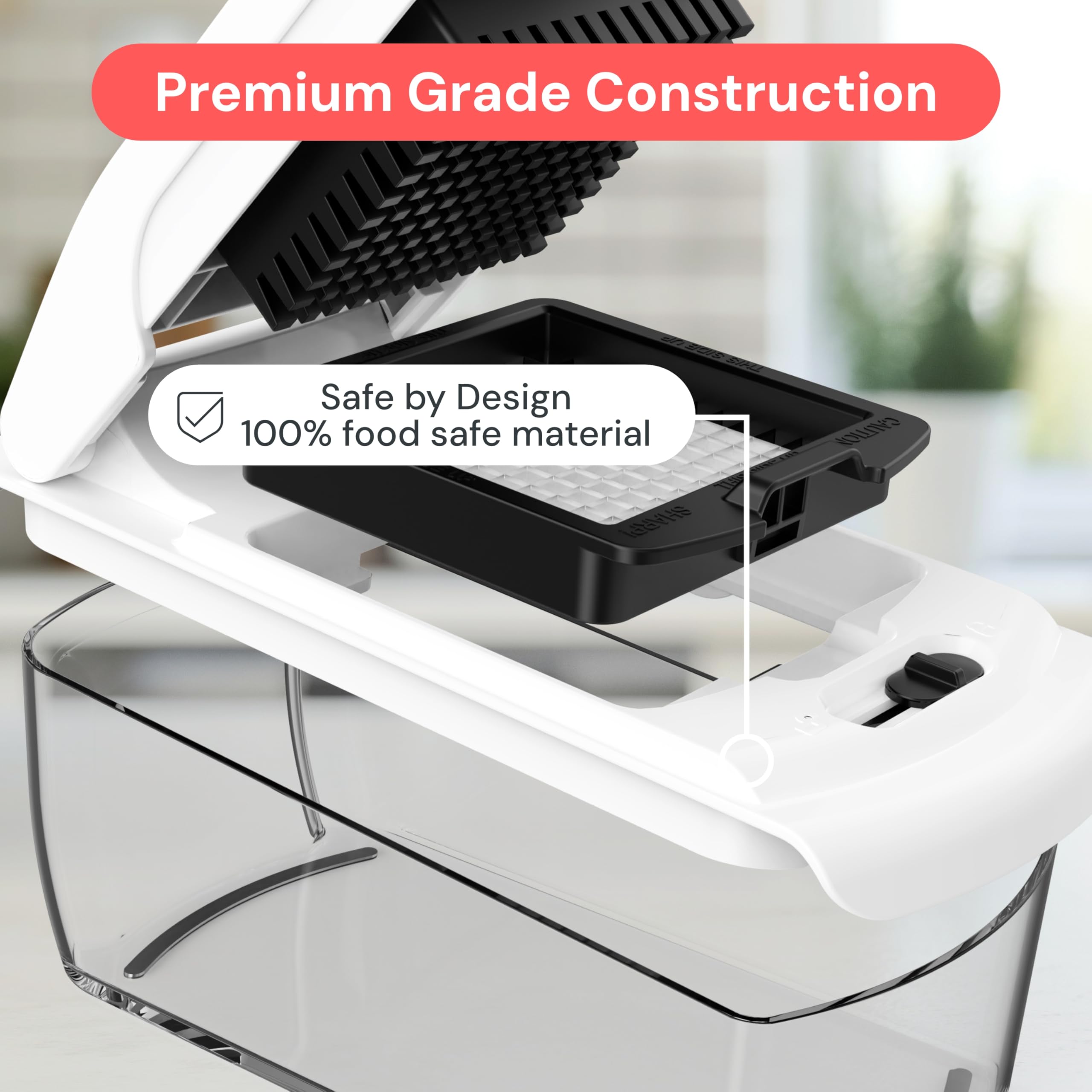 Fullstar The Original Pro Chopper - Vegetable Chopper and Spiralizer, Food Chopper with Container, Fruit Slicer, Kitchen Gadgets & Accessories, Home Essentials (4 in 1, White)