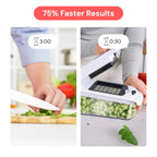 Fullstar The Original Pro Chopper - Vegetable Chopper and Spiralizer, Food Chopper with Container, Fruit Slicer, Kitchen Gadgets & Accessories, Home Essentials (4 in 1, White)