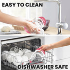 SCHVUBENR 4.72 Inch Large Apple Slicer with 12 Blades - Professional Apple Cutter - Stainless Steel Apple Corer - Sharp Apple Slicer and Corer - Apple Corer Tool - Dishwasher Safe(Black)