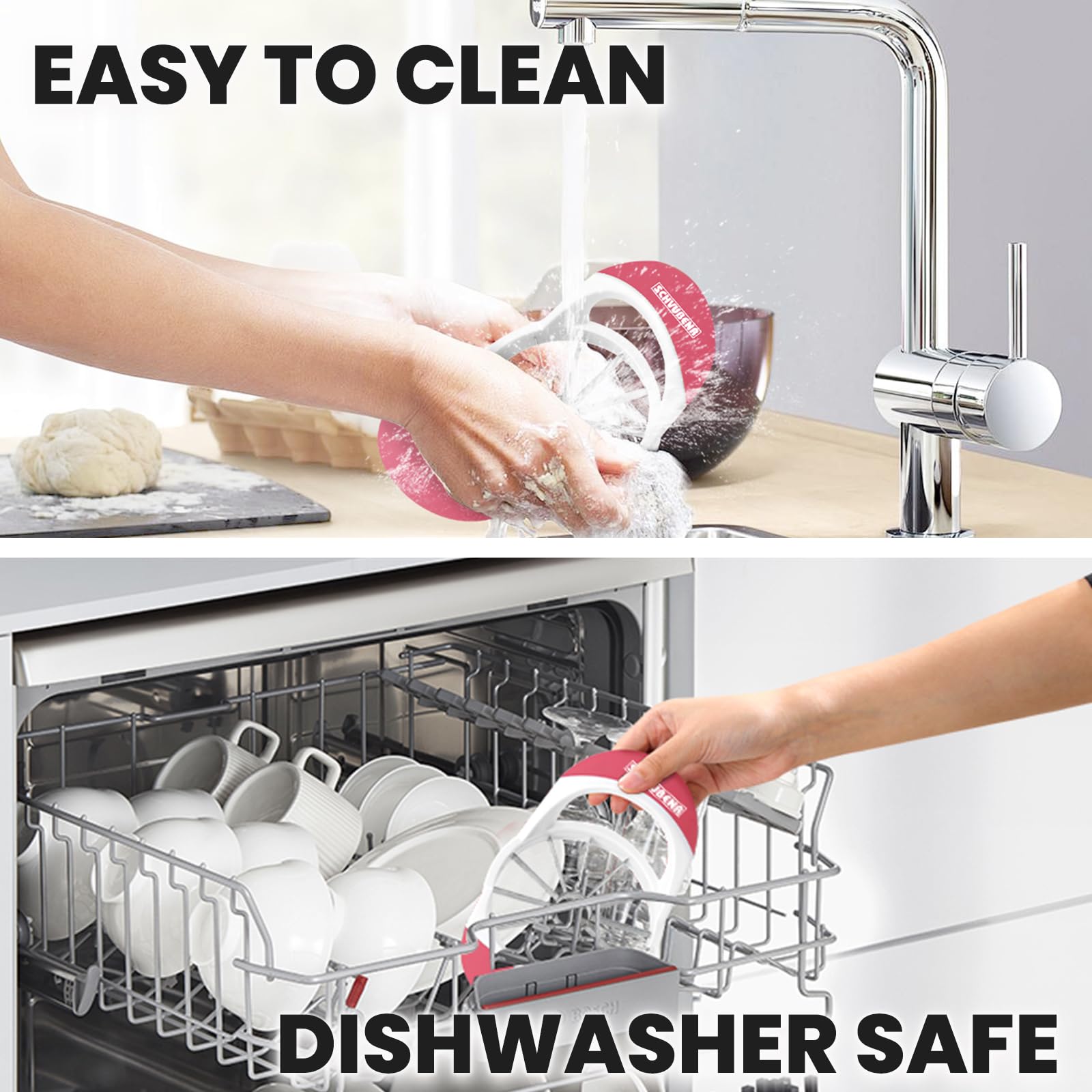 SCHVUBENR 4.72 Inch Large Apple Slicer with 12 Blades - Professional Apple Cutter - Stainless Steel Apple Corer - Sharp Apple Slicer and Corer - Apple Corer Tool - Dishwasher Safe(Black)