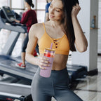 Tronco 20 oz Glass Tumbler with Lid and Straw, Iced Coffee Cup and Smoothie Cup with Bamboo Lids & Protective Silicone Sleeve, Dishwasher Safe, BPA-Free, Glass Cup 1 Pack