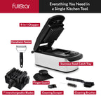 Fullstar The Original Pro Chopper - Vegetable Chopper and Spiralizer, Food Chopper with Container, Fruit Slicer, Kitchen Gadgets & Accessories, Home Essentials (4 in 1, White)