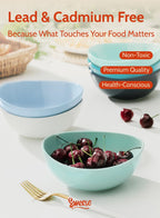 Sweese 4 oz Very Small White Porcelain Bowls - Set of 6 Dipping, Sauce, Salsa & Snack Bowls, Mini Ceramic Bowls for Condiments & Charcuterie