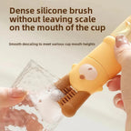 3 in 1 Cup Lid Cleaning Brush, 2024 Multifunctional Crevice Portable Cup Lid Cleaning Brush for Bottle Gap Tight Spaces Cup (B-Green)