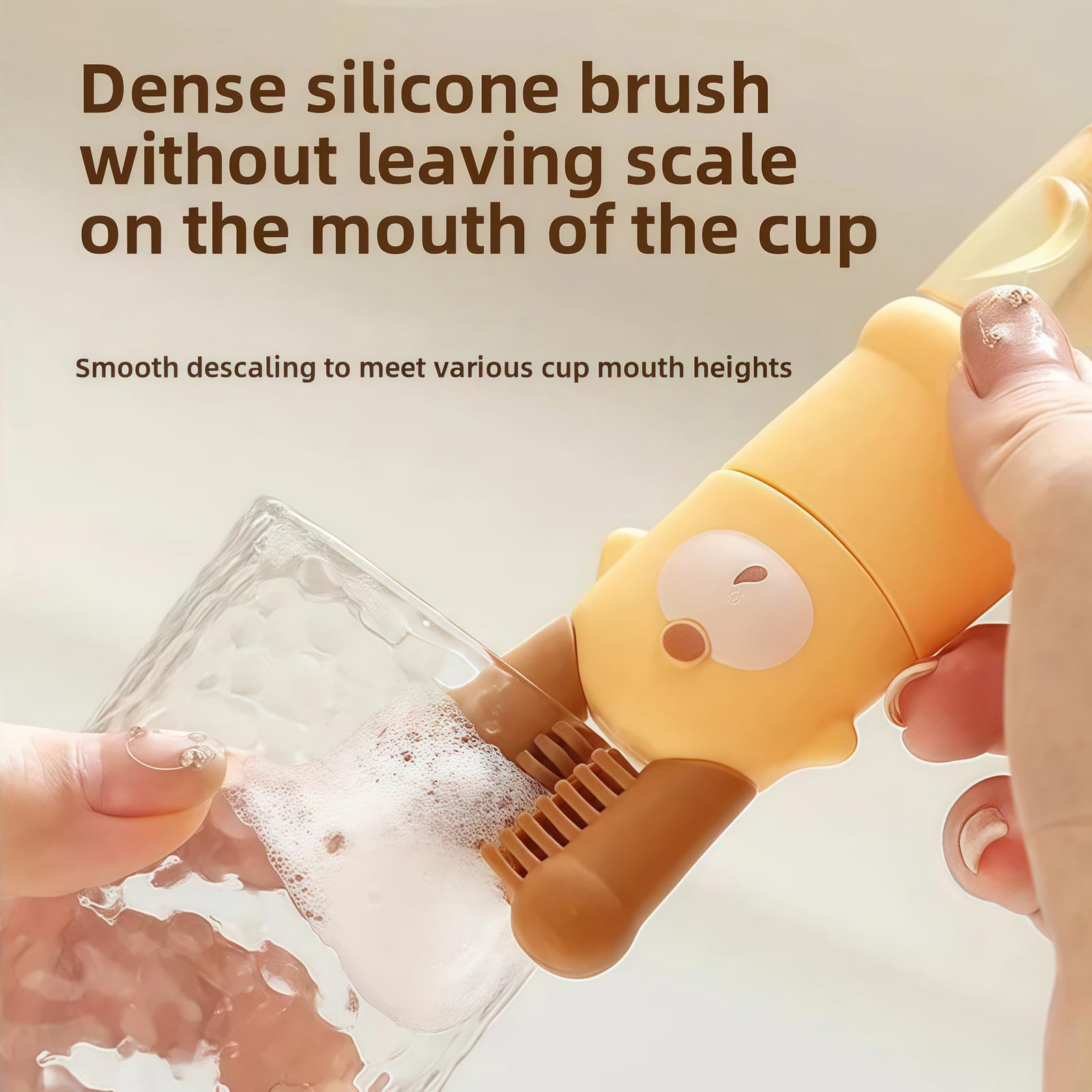 3 in 1 Cup Lid Cleaning Brush, 2024 Multifunctional Crevice Portable Cup Lid Cleaning Brush for Bottle Gap Tight Spaces Cup (B-Green)