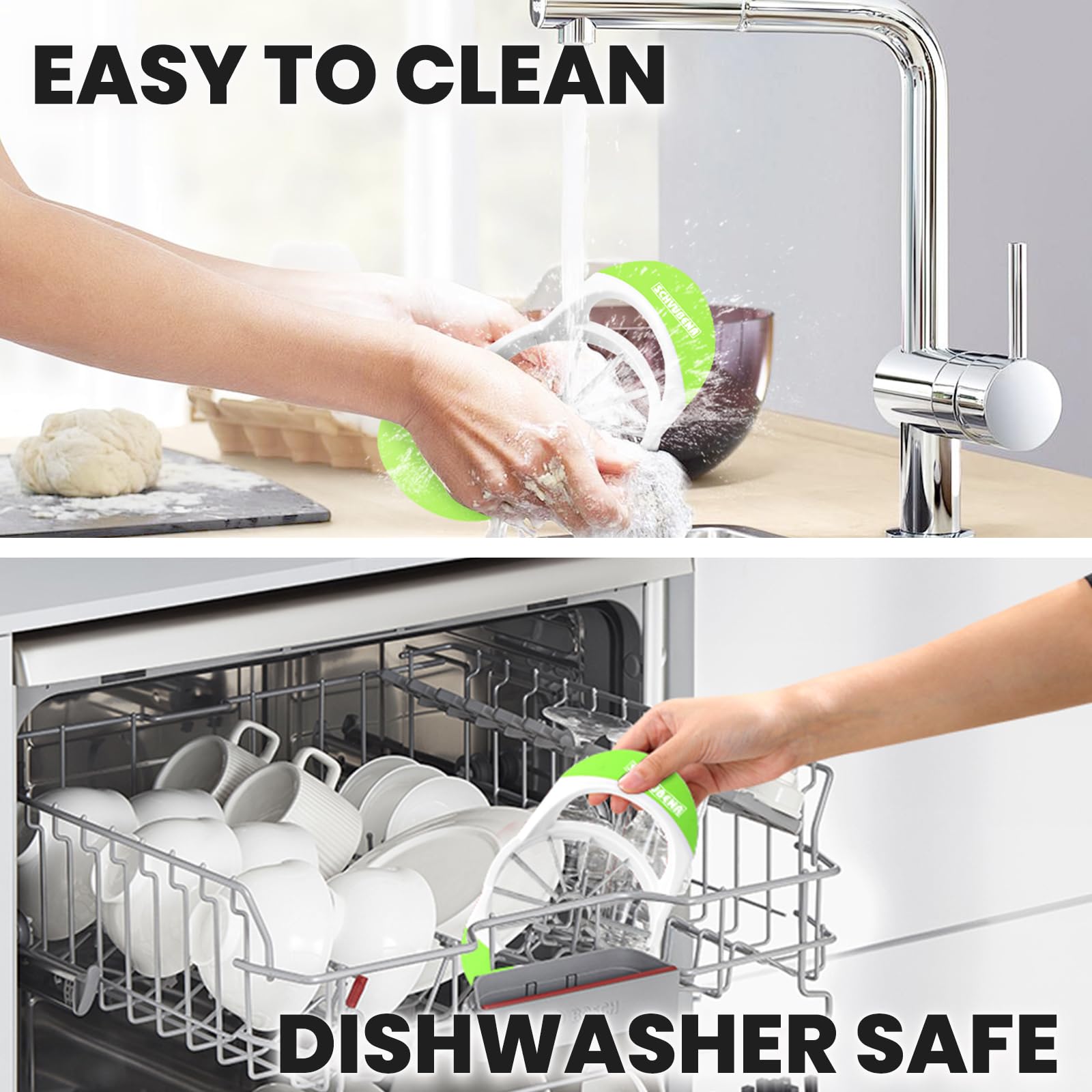 SCHVUBENR 4.72 Inch Large Apple Slicer with 12 Blades - Professional Apple Cutter - Stainless Steel Apple Corer - Sharp Apple Slicer and Corer - Apple Corer Tool - Dishwasher Safe(Black)