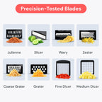 Fullstar The Original Pro Chopper - Vegetable Chopper and Spiralizer, Food Chopper with Container, Fruit Slicer, Kitchen Gadgets & Accessories, Home Essentials (4 in 1, White)