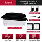 Fullstar The Original Pro Chopper - Vegetable Chopper and Spiralizer, Food Chopper with Container, Fruit Slicer, Kitchen Gadgets & Accessories, Home Essentials (4 in 1, White)