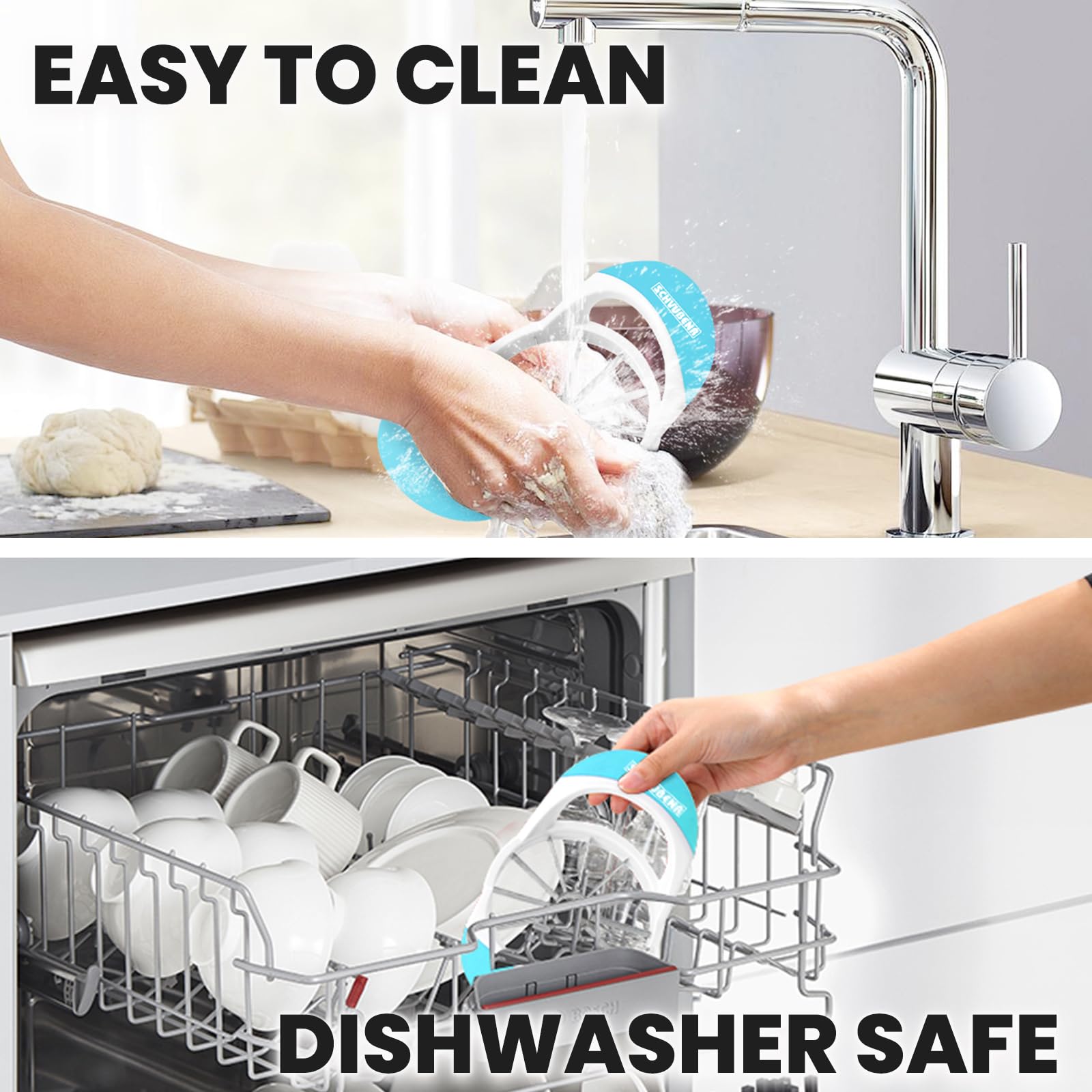 SCHVUBENR 4.72 Inch Large Apple Slicer with 12 Blades - Professional Apple Cutter - Stainless Steel Apple Corer - Sharp Apple Slicer and Corer - Apple Corer Tool - Dishwasher Safe(Black)