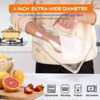 1 Gallon 128oz Glass Pitcher, Water Pitcher with Lid and Spout, Glass Carafe for Hot/Cold Drink, Water Jug for Iced Tea, Coffee, Juice, Milk, Beverage (Extra-Wide Mouth)