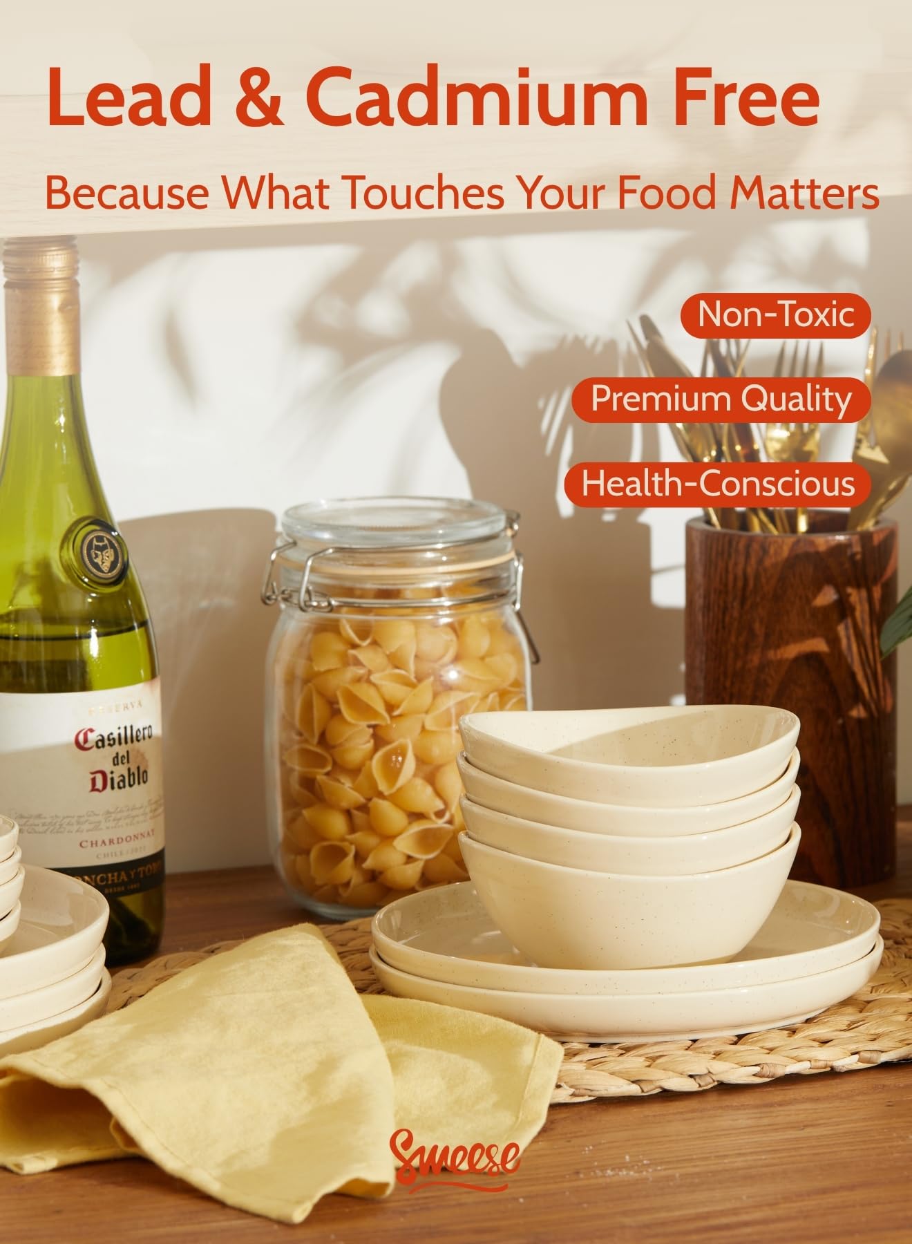 Sweese 4 oz Very Small White Porcelain Bowls - Set of 6 Dipping, Sauce, Salsa & Snack Bowls, Mini Ceramic Bowls for Condiments & Charcuterie