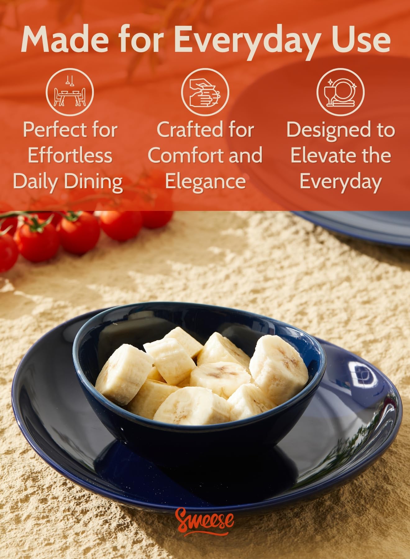 Sweese 4 oz Very Small White Porcelain Bowls - Set of 6 Dipping, Sauce, Salsa & Snack Bowls, Mini Ceramic Bowls for Condiments & Charcuterie