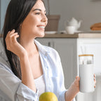 Tronco 20 oz Glass Tumbler with Lid and Straw, Iced Coffee Cup and Smoothie Cup with Bamboo Lids & Protective Silicone Sleeve, Dishwasher Safe, BPA-Free, Glass Cup 1 Pack