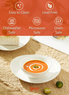 Sweese 4 oz Very Small White Porcelain Bowls - Set of 6 Dipping, Sauce, Salsa & Snack Bowls, Mini Ceramic Bowls for Condiments & Charcuterie