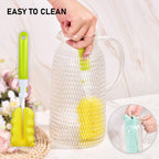 1 Gallon 128oz Glass Pitcher, Water Pitcher with Lid and Spout, Glass Carafe for Hot/Cold Drink, Water Jug for Iced Tea, Coffee, Juice, Milk, Beverage (Extra-Wide Mouth)