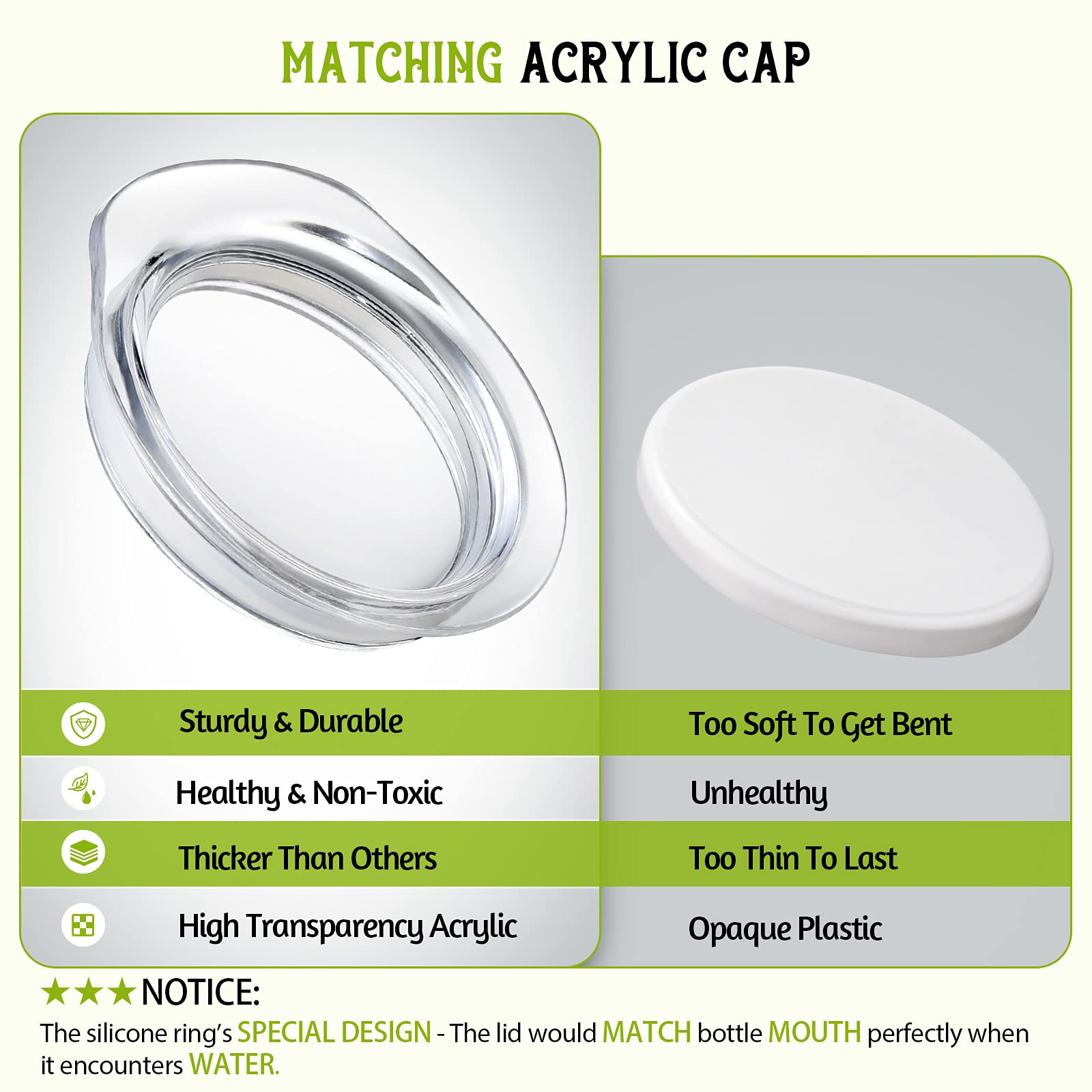 Set of 6 Glass Carafe with Lid, 1 Liter Beverage Serveware Carafe, Clear Glass Pitcher for Mimosa Bar, Brunch, Cold Water, Juice, Milk, Iced Tea, Lemonade