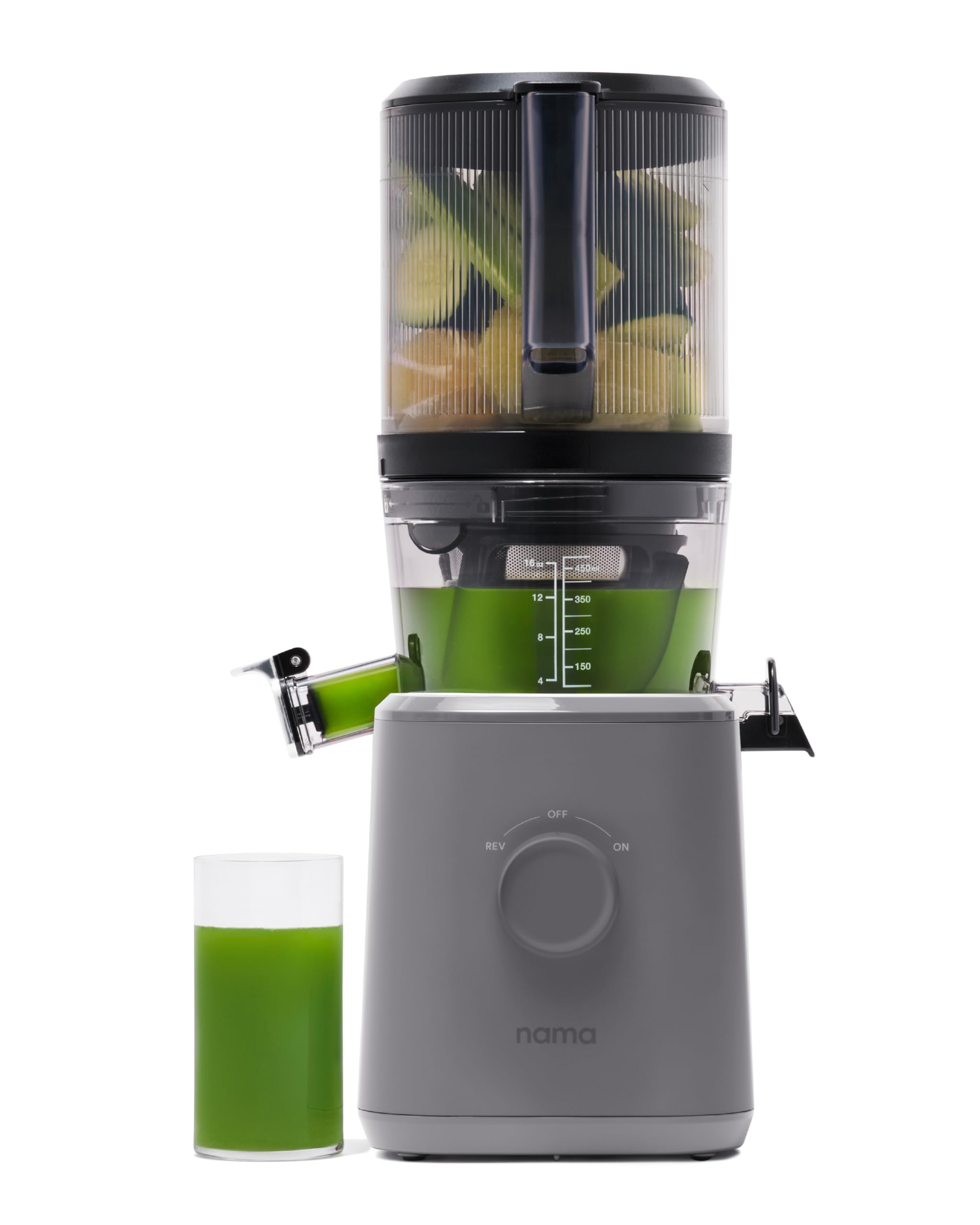 Nama J2 Cold Press Juicer – Self Feeding for Hands-Free Operation with Wide Mouth Hopper for Whole Recipe Loading, Zero Waste Masticating Juicer For More Juice, Less Pulp – Easy Cleanup & Assembly