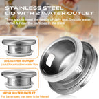 1 Gallon 128oz Glass Pitcher, Water Pitcher with Lid and Spout, Glass Carafe for Hot/Cold Drink, Water Jug for Iced Tea, Coffee, Juice, Milk, Beverage (Extra-Wide Mouth)