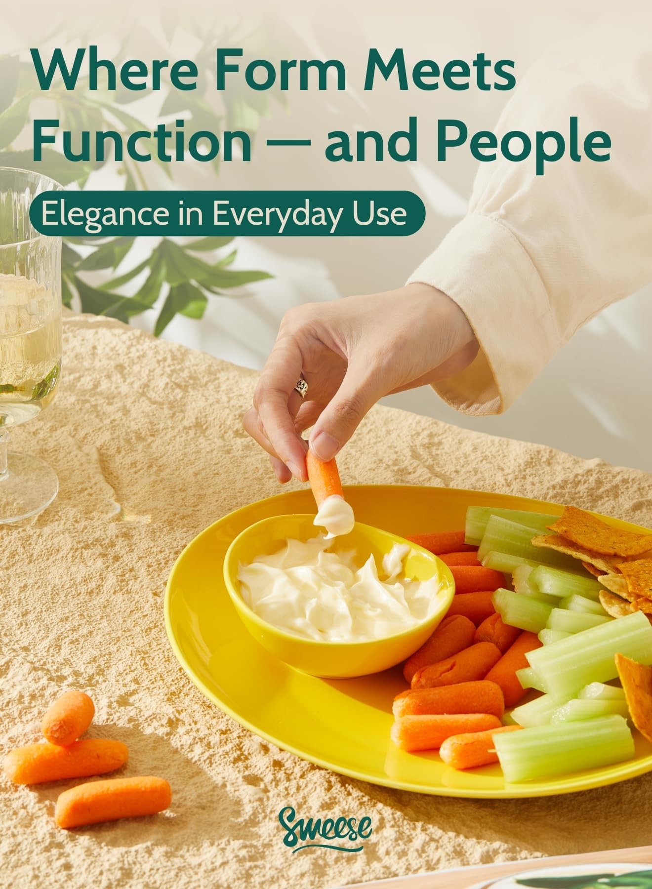 Sweese 4 oz Very Small White Porcelain Bowls - Set of 6 Dipping, Sauce, Salsa & Snack Bowls, Mini Ceramic Bowls for Condiments & Charcuterie