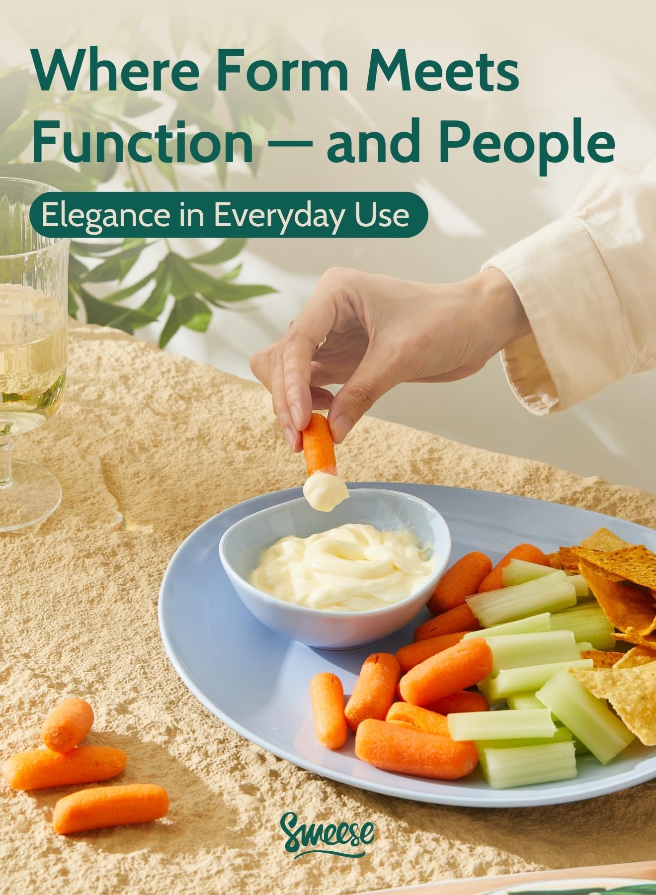 Sweese 4 oz Very Small White Porcelain Bowls - Set of 6 Dipping, Sauce, Salsa & Snack Bowls, Mini Ceramic Bowls for Condiments & Charcuterie