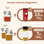 ComSaf Airtight Glass Jars with Lids 17oz Small Food Storage Container Set of 6 - Airtight Canister with Clear Preserving Seal Wire Clip Fastening for Kitchen Canning Pickling Mason jars