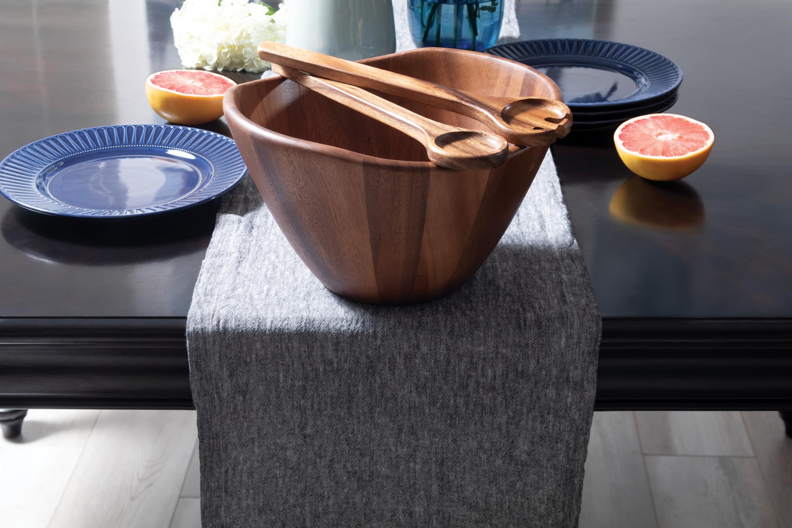 Lipper International Acacia Wave Bowl