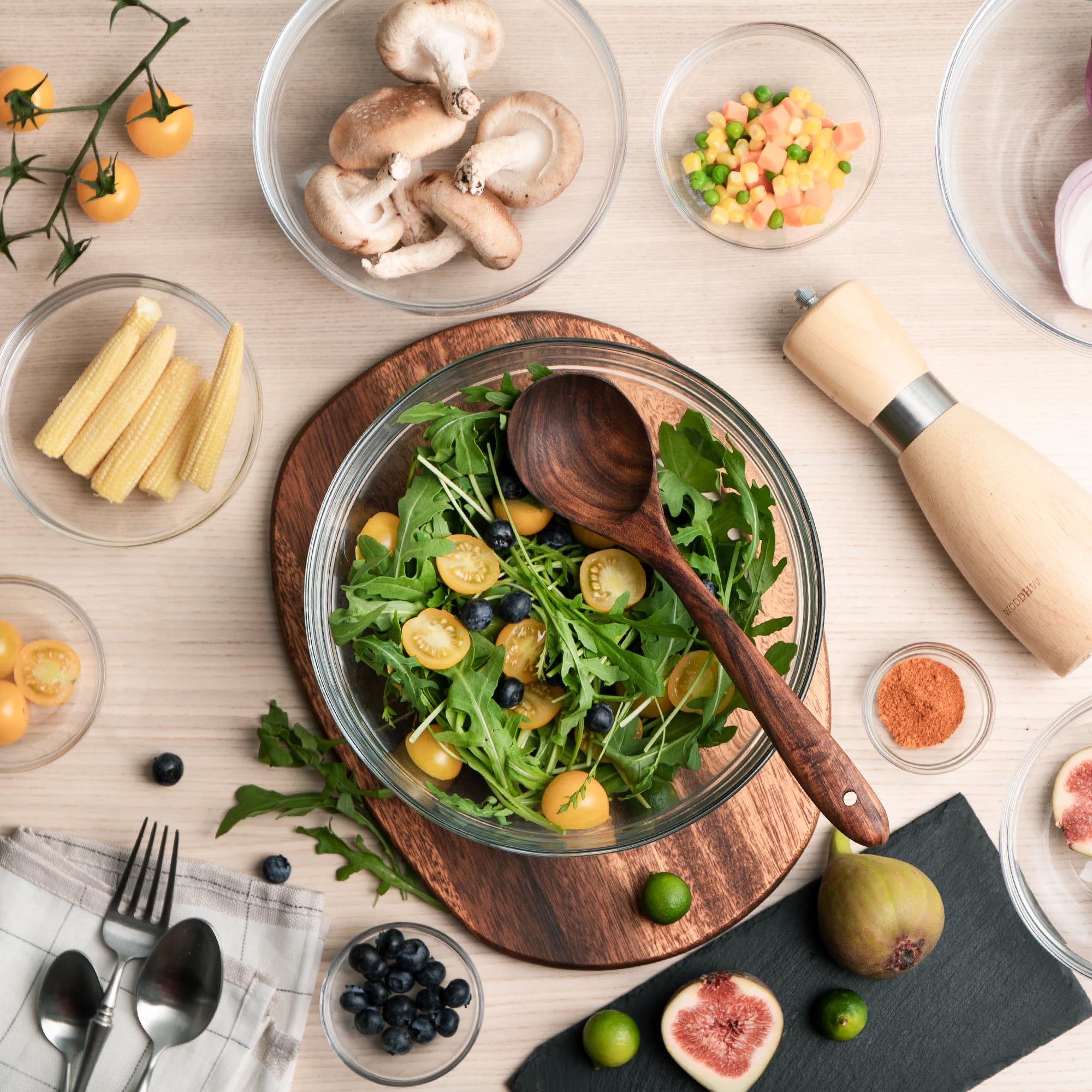 Sweejar 3 inch Small Glass Dipping Bowls set, 3 oz Dipping Sauce Bowls/Dishes, Mini Sauce Bowls for Ketchup, Soy, BBQ, Sushi, Party, 9 pack