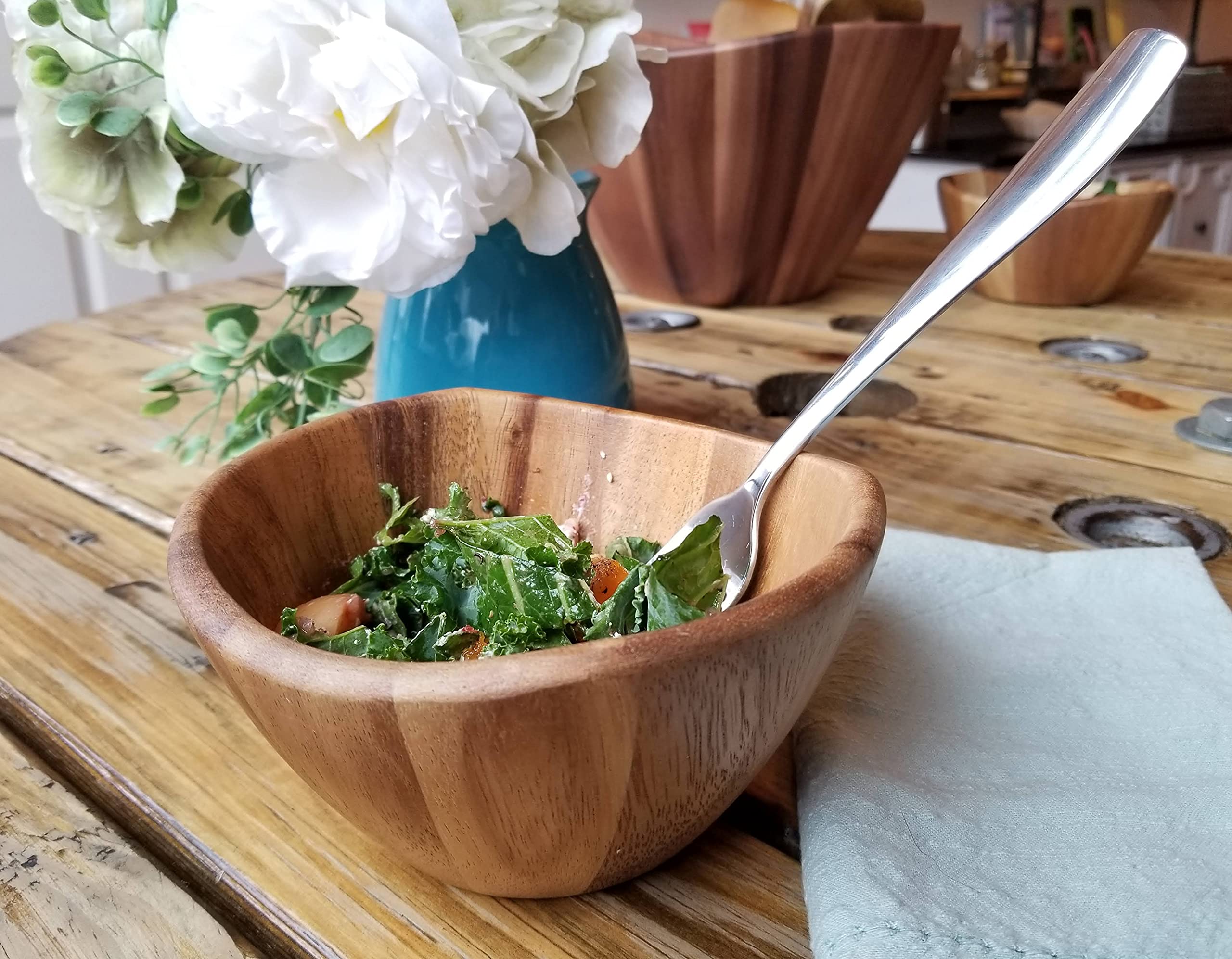 Lipper International Acacia Wave Bowl