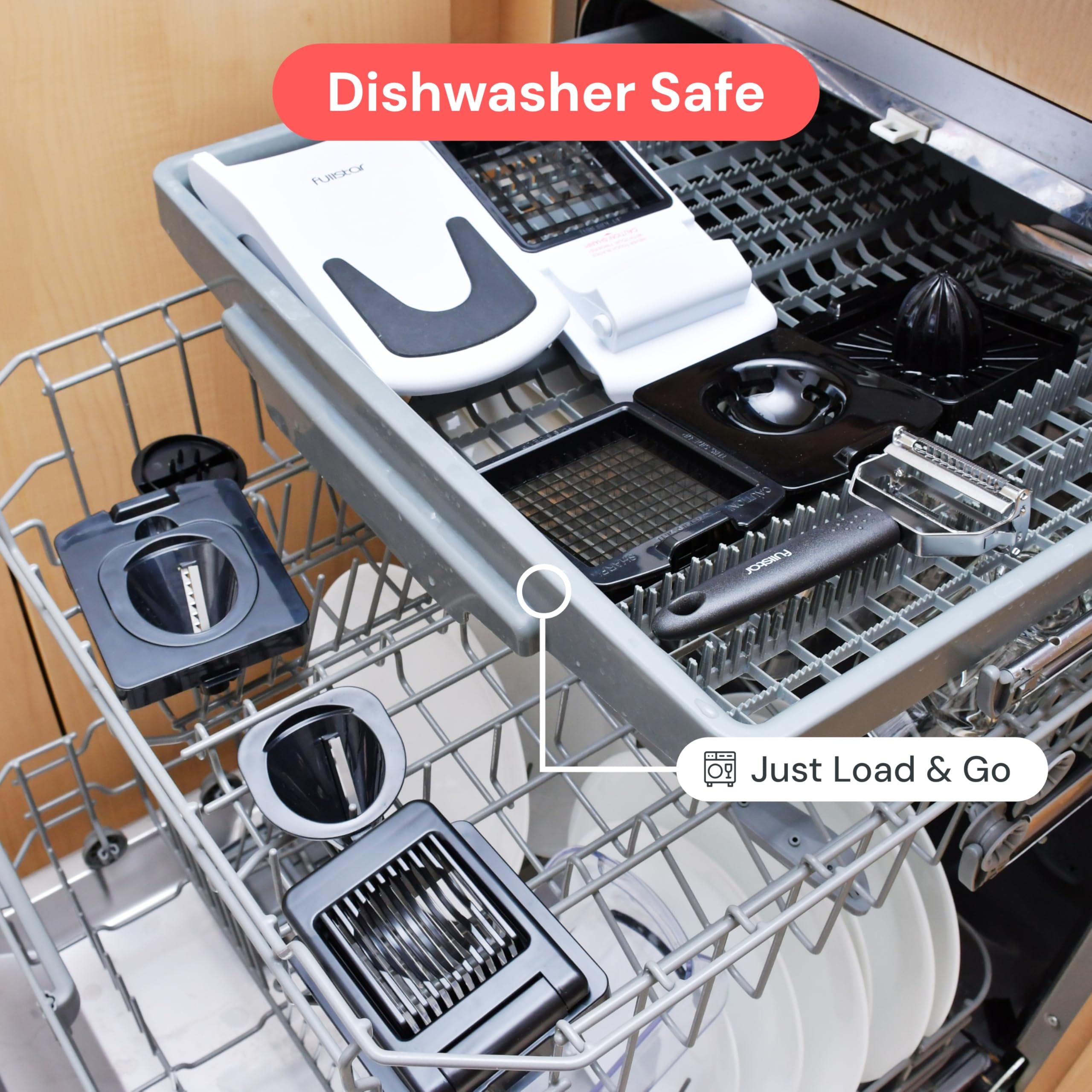 Fullstar The Original Pro Chopper - Vegetable Chopper and Spiralizer, Food Chopper with Container, Fruit Slicer, Kitchen Gadgets & Accessories, Home Essentials (4 in 1, White)